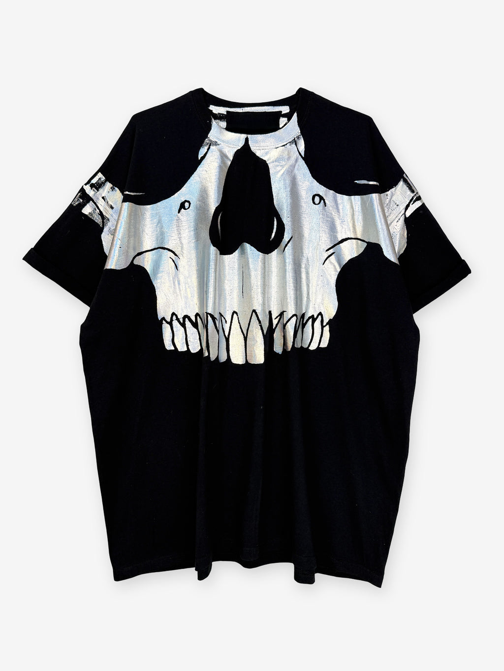 Skull print oversized T-shirt