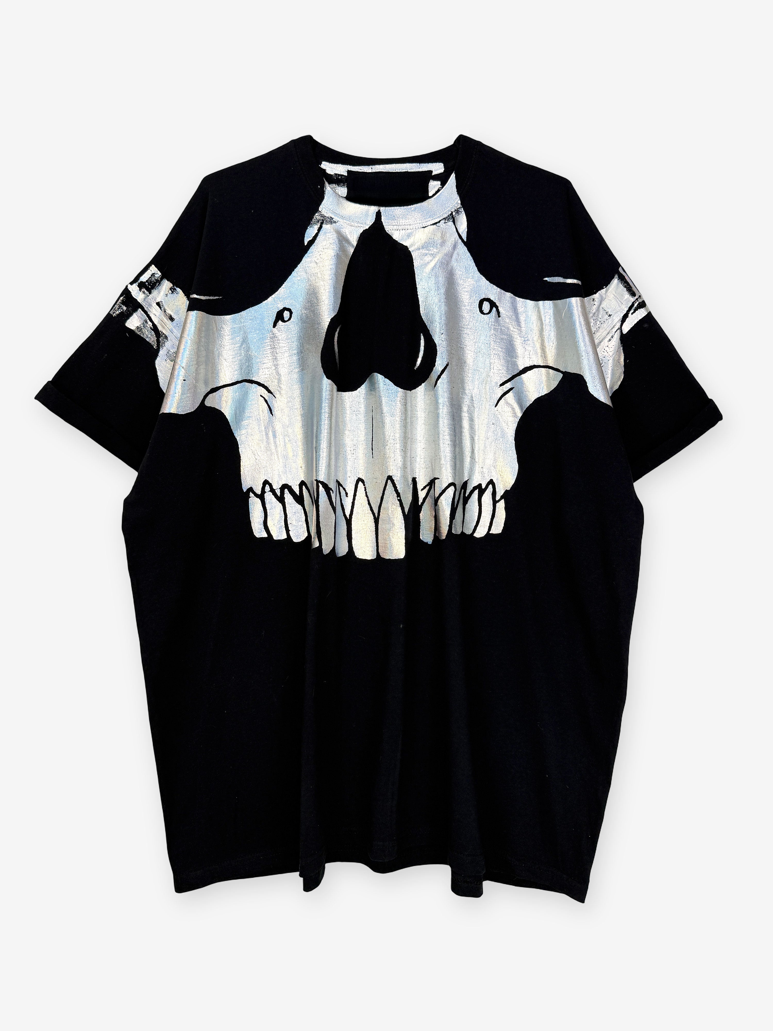 Skull print oversized T-shirt
