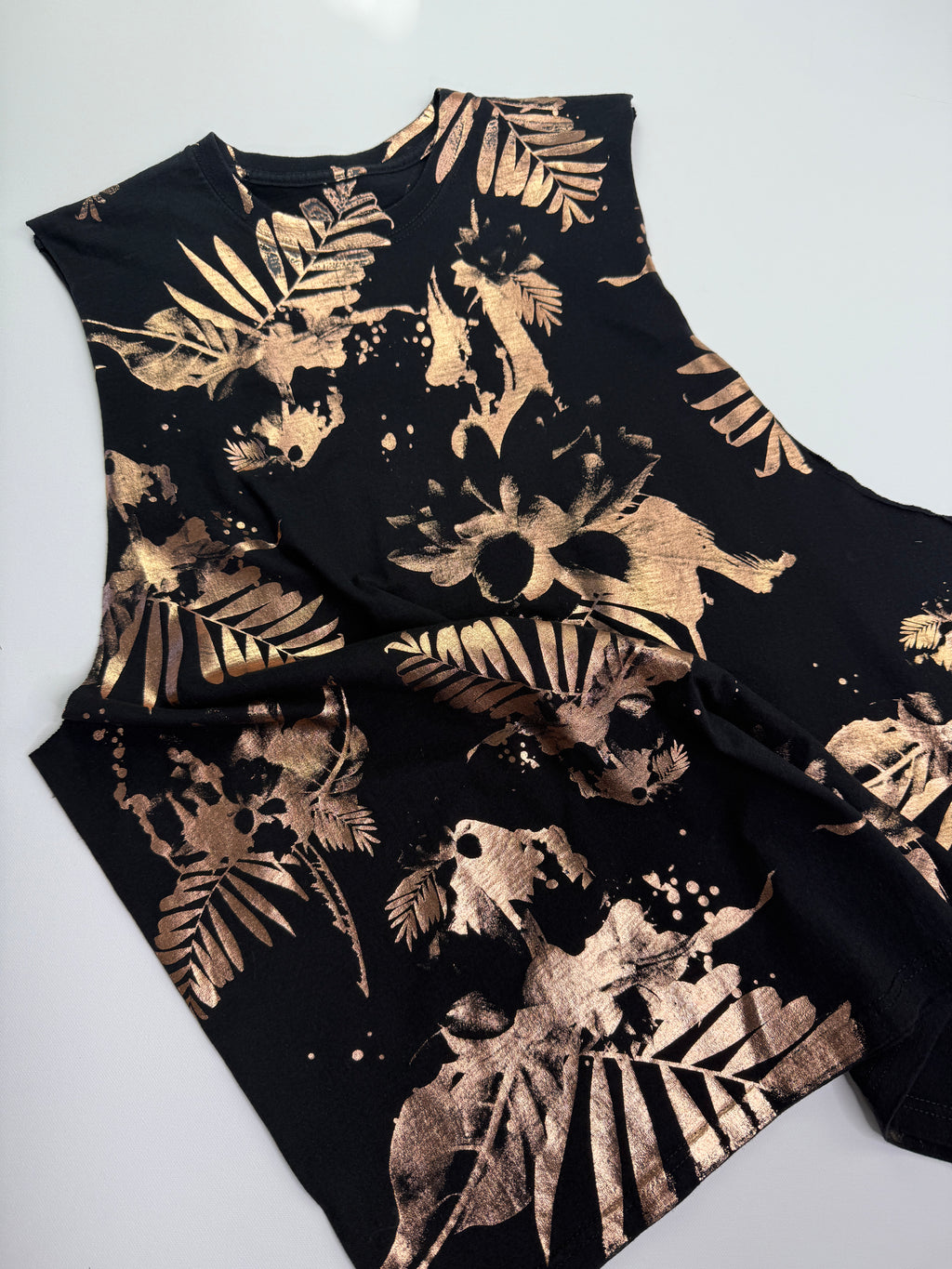 Hawaiian print oversized T-shirt