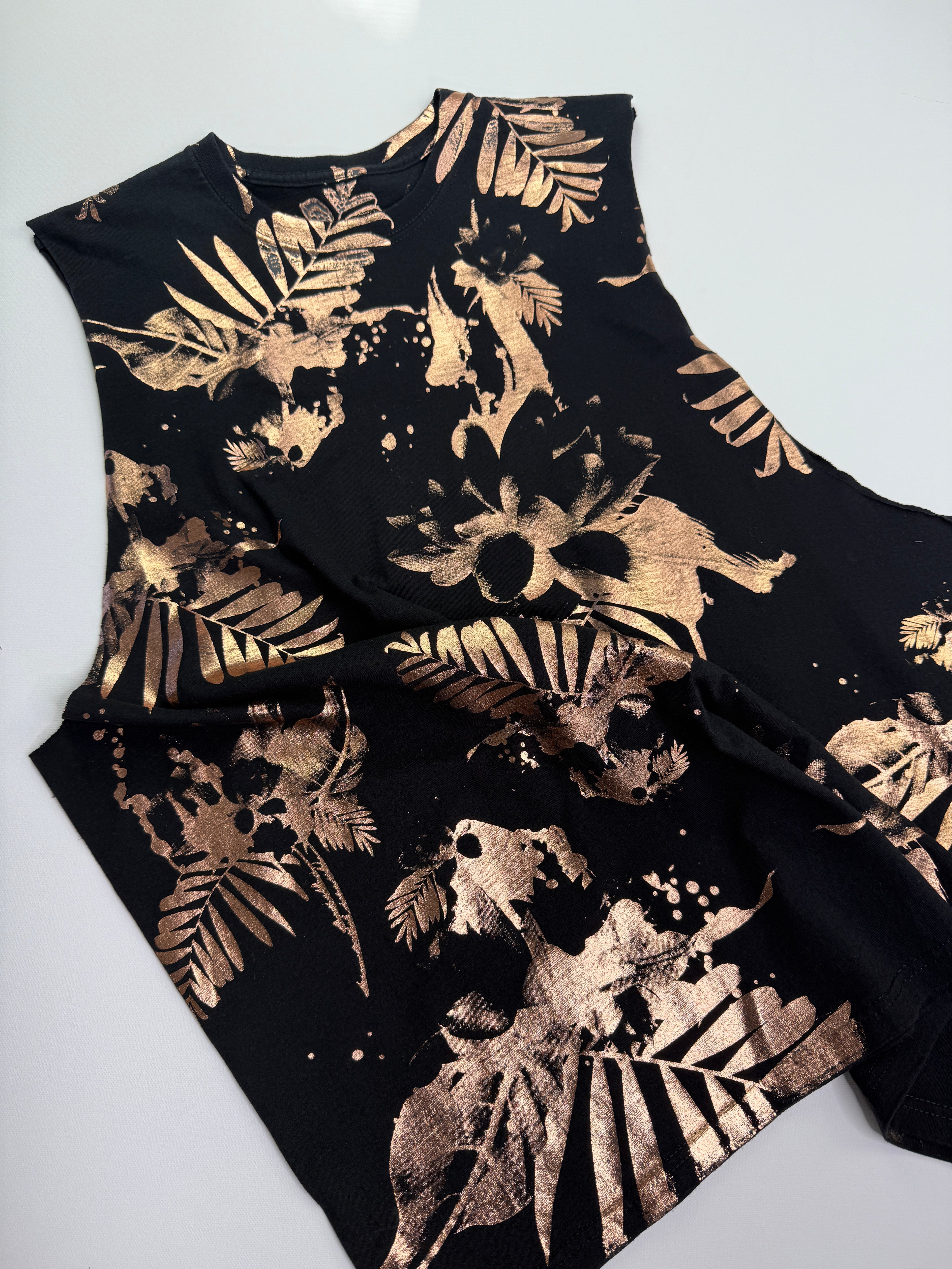 Hawaiian print oversized T-shirt