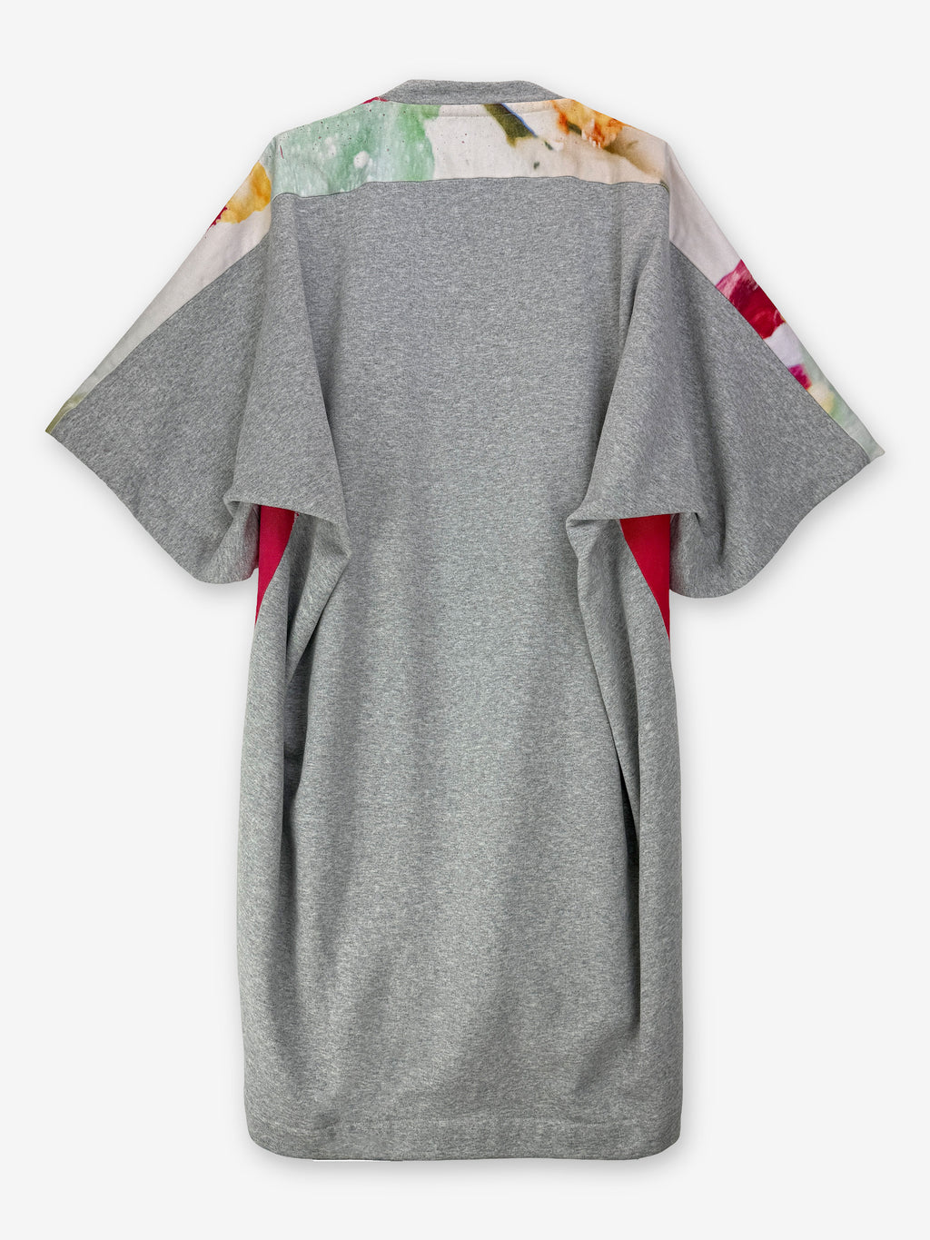 Acid face mixed media sweat dress