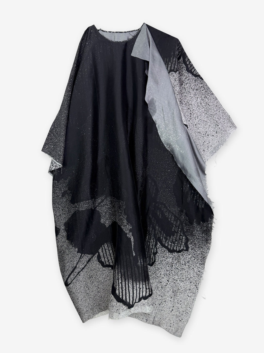 Silk Luna asymmetric midi dress