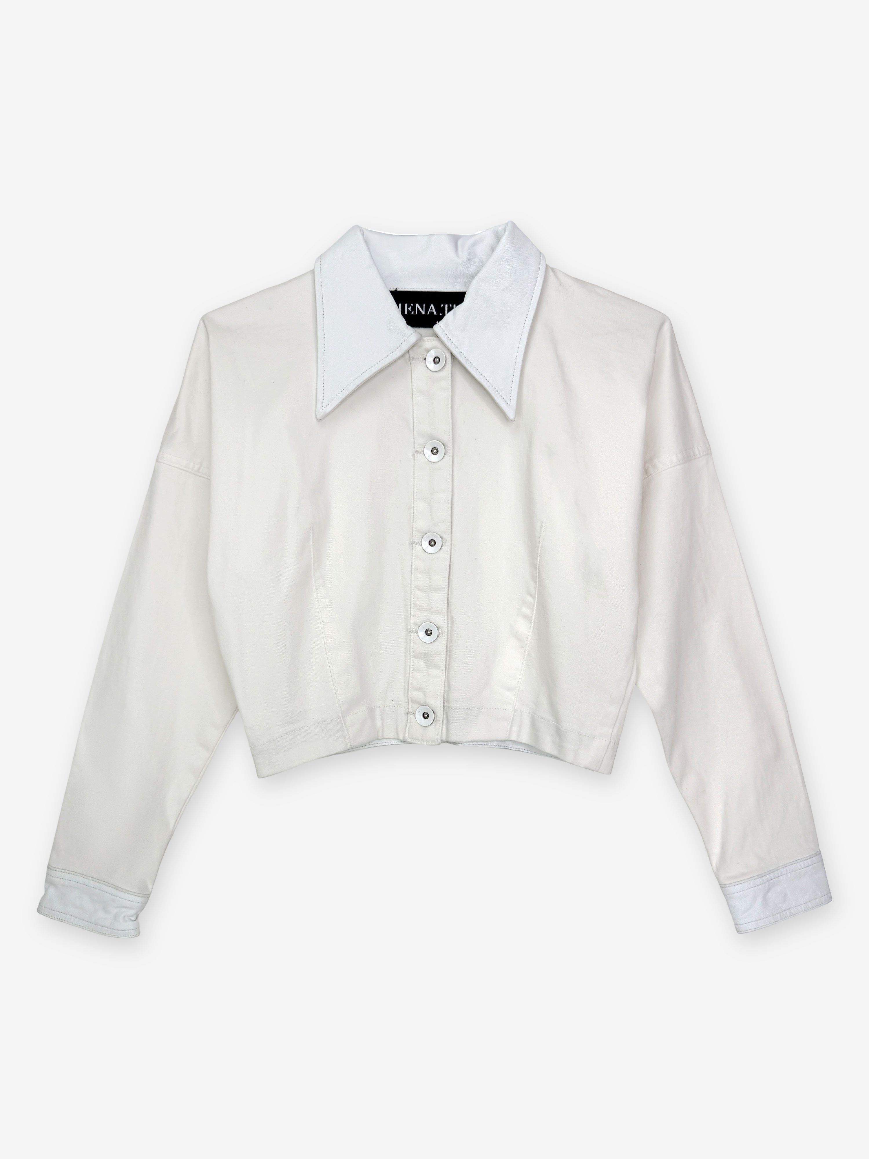 Cropped seventies Japanese denim shirt