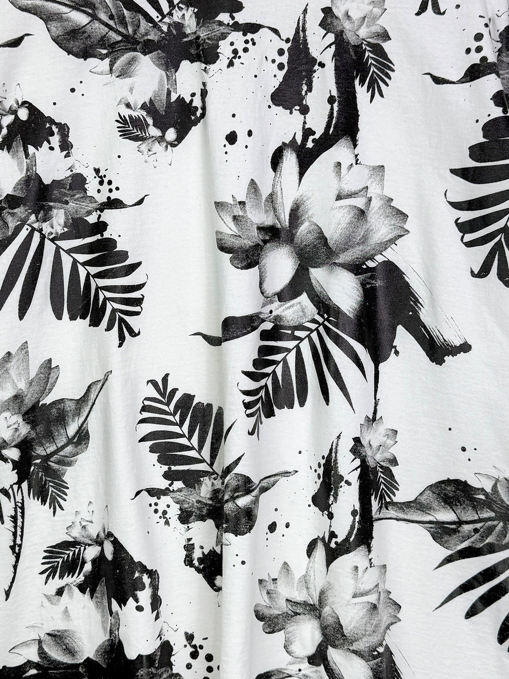 Hawaiian print oversized T-shirt