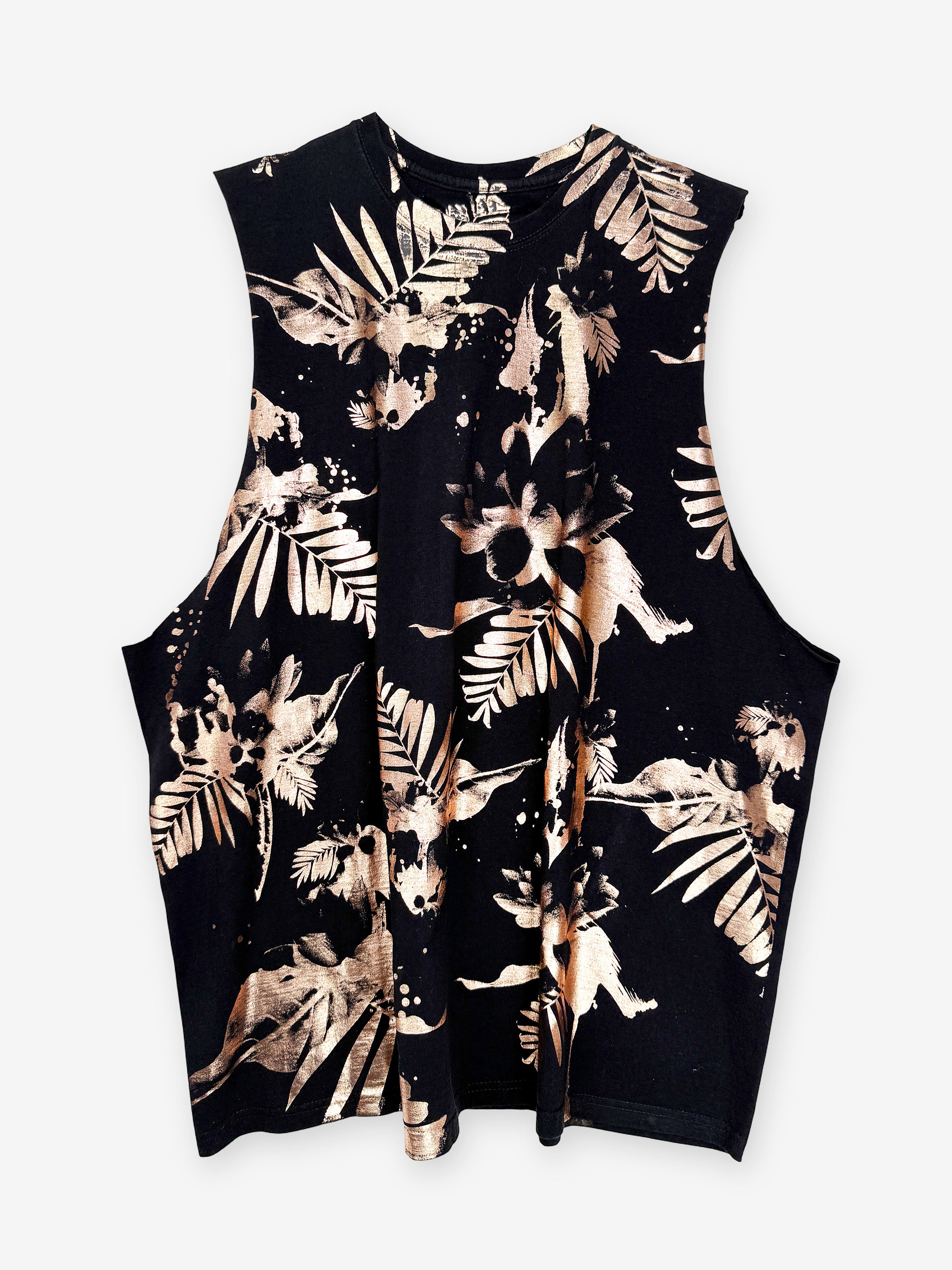 Hawaiian print oversized T-shirt