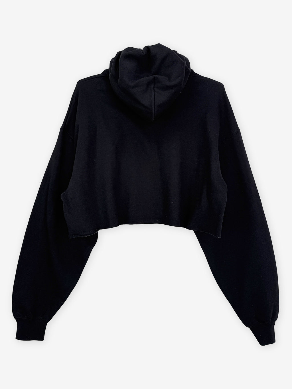 Polka dot print cropped hoody