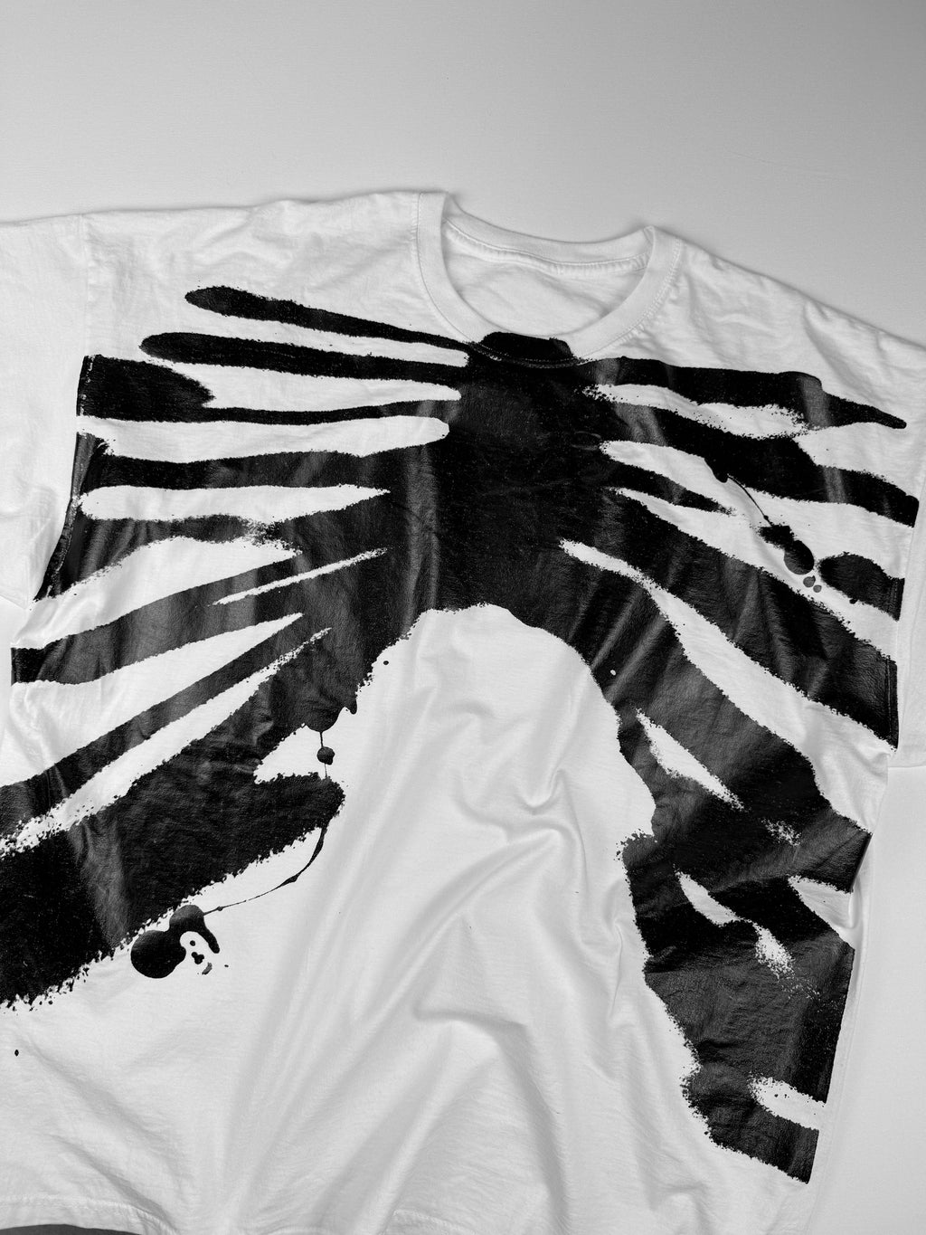 Bones print oversized T-shirt