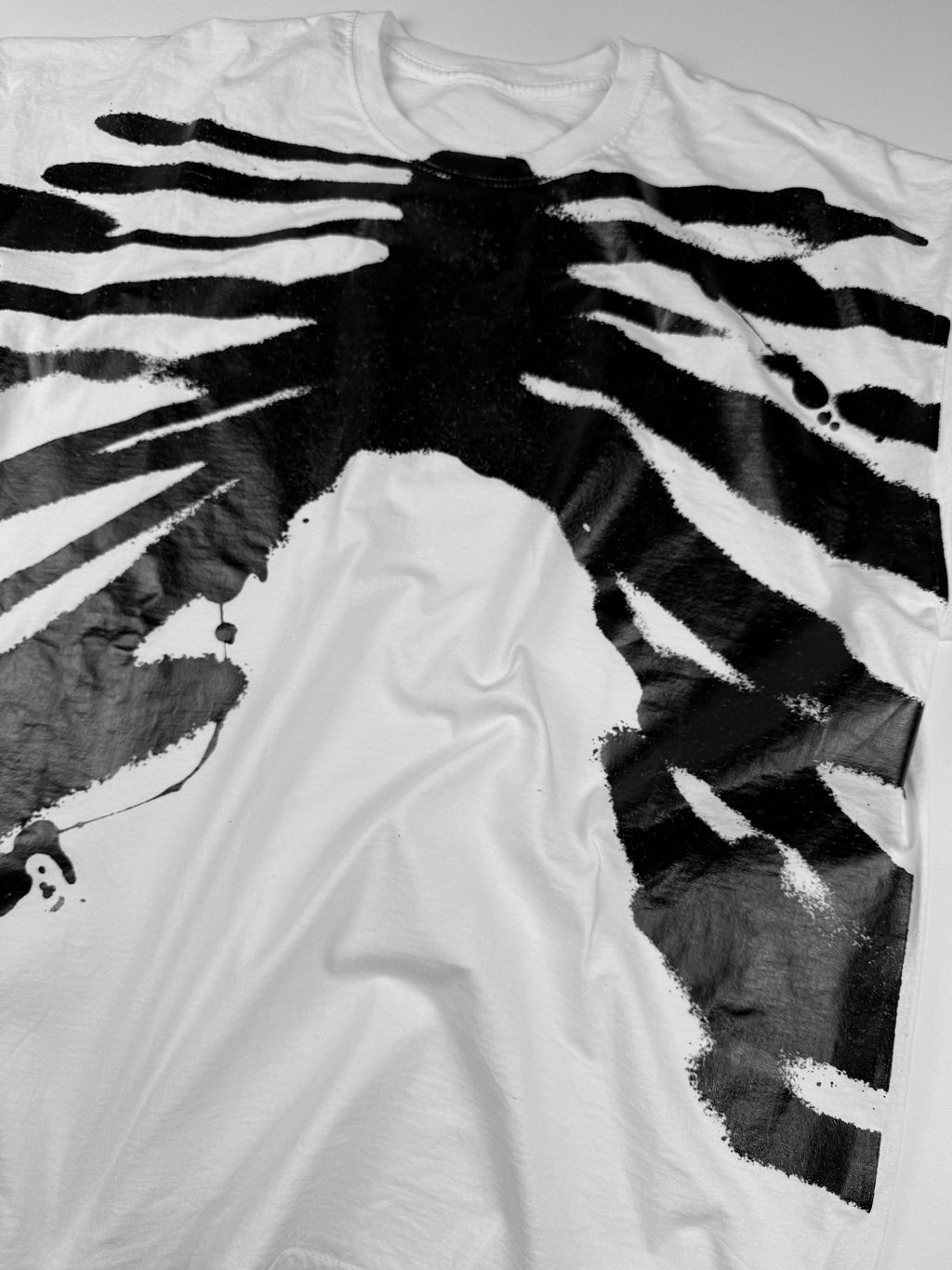 Bones print oversized T-shirt