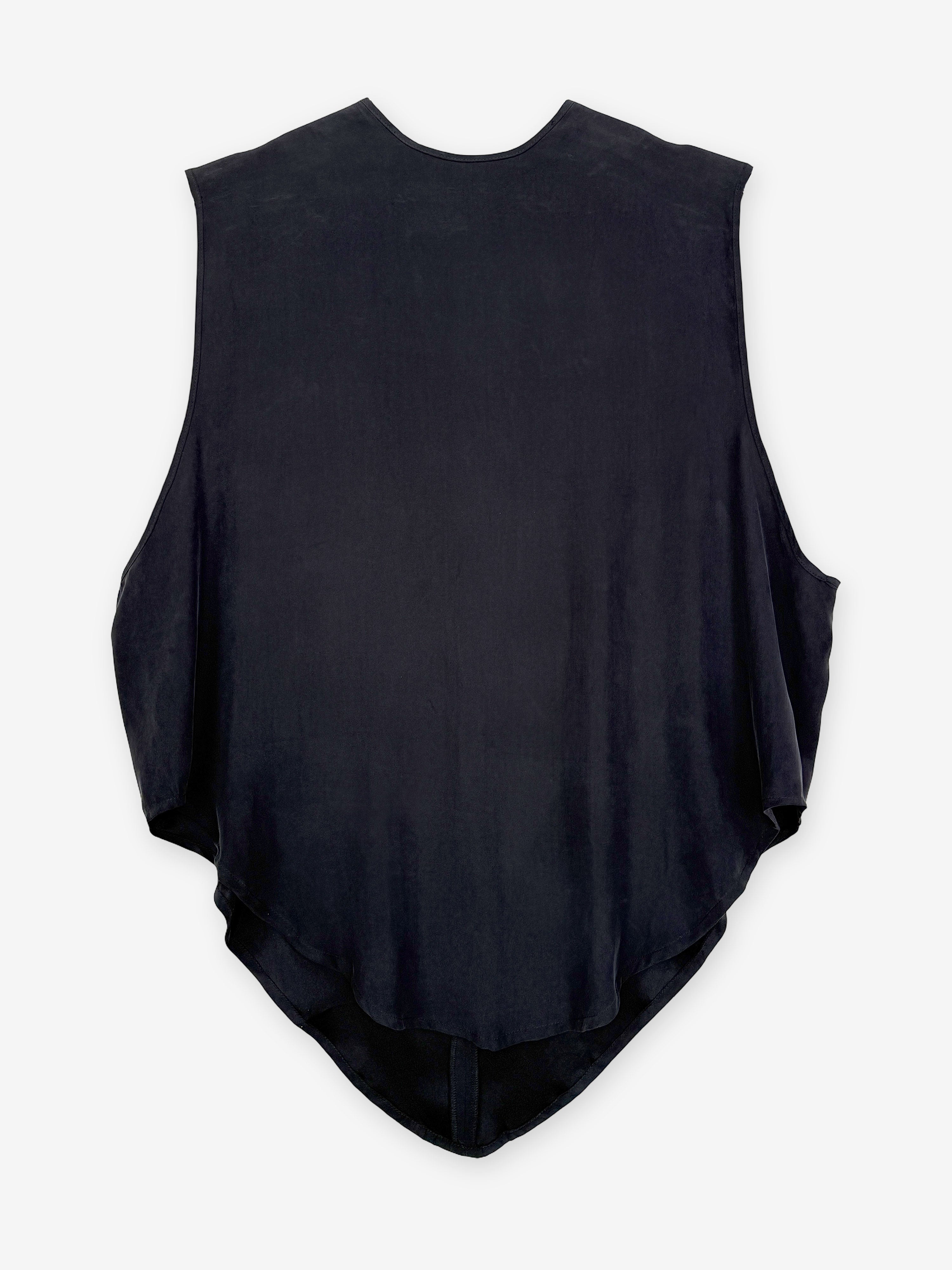 Silk sandwash vest
