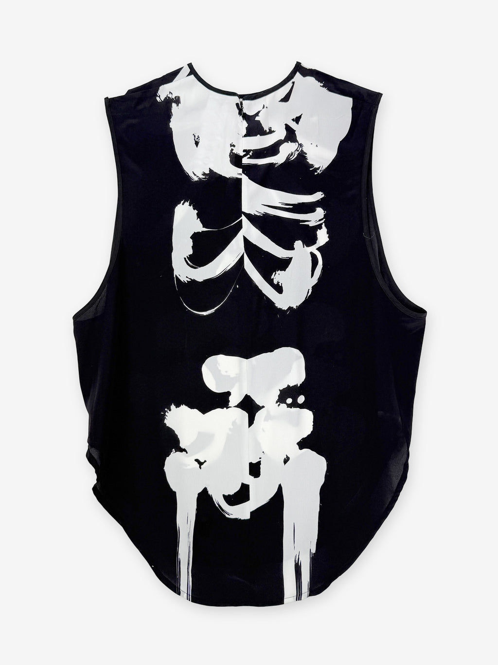 Silk skeleton top