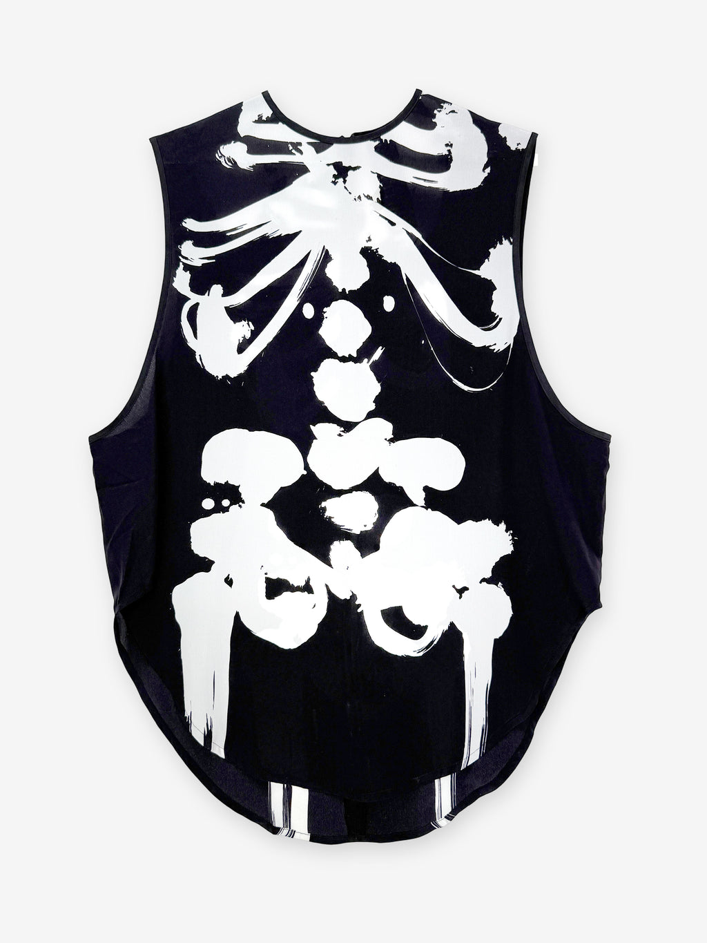 Silk skeleton top