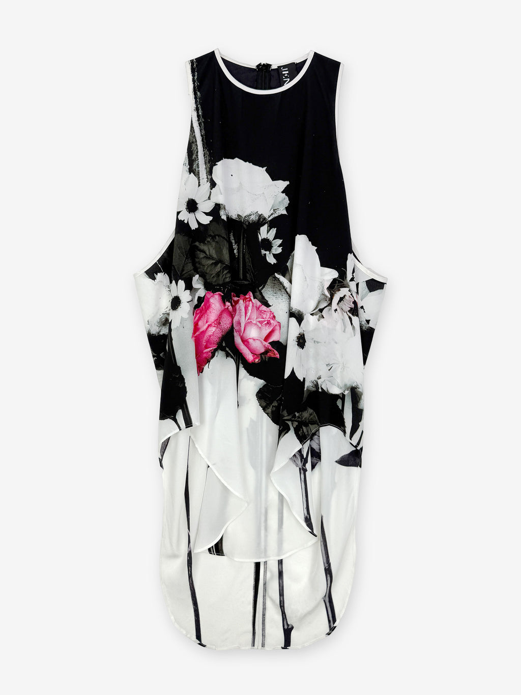 Silk flower vest