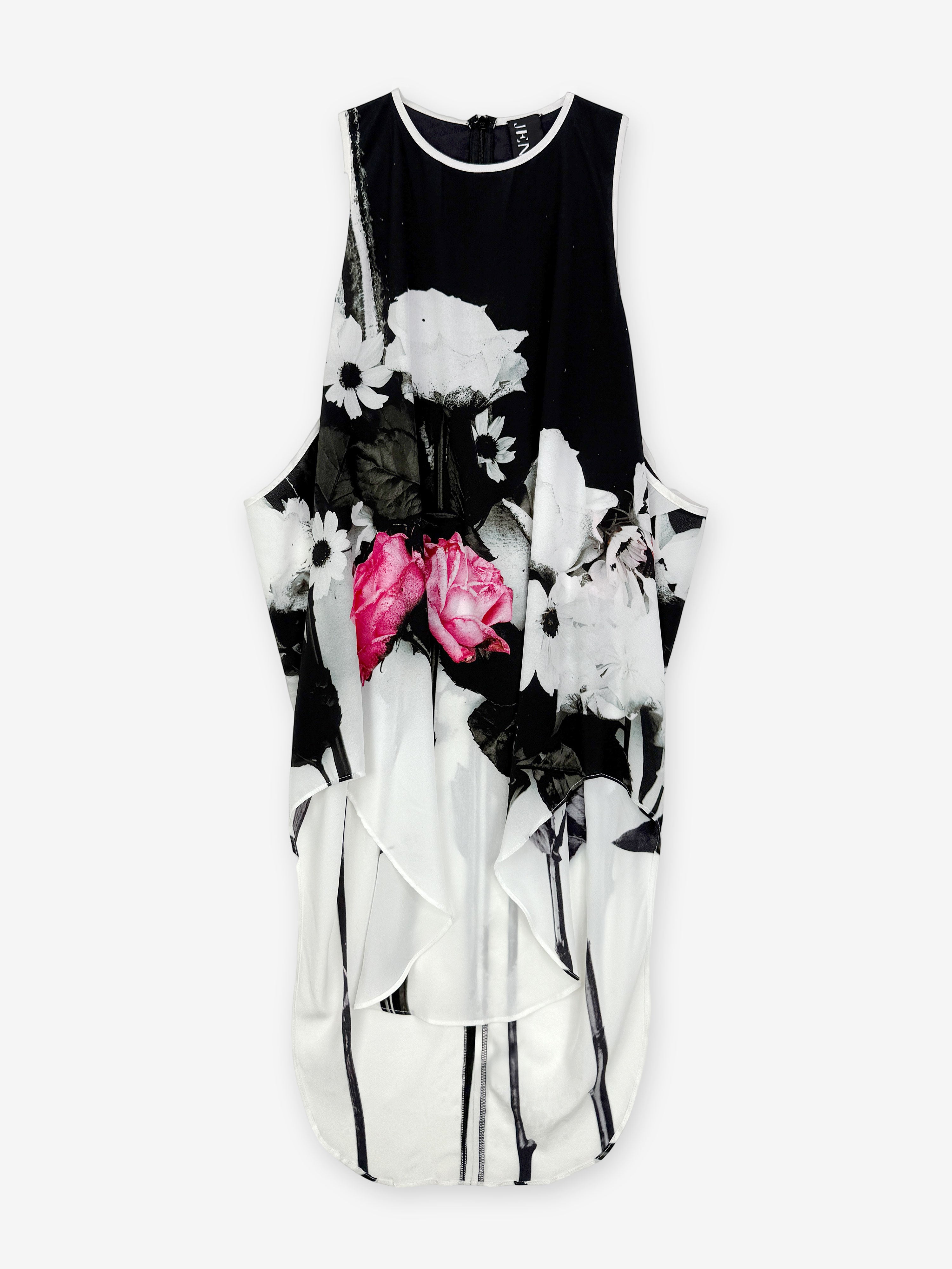 Silk flower vest