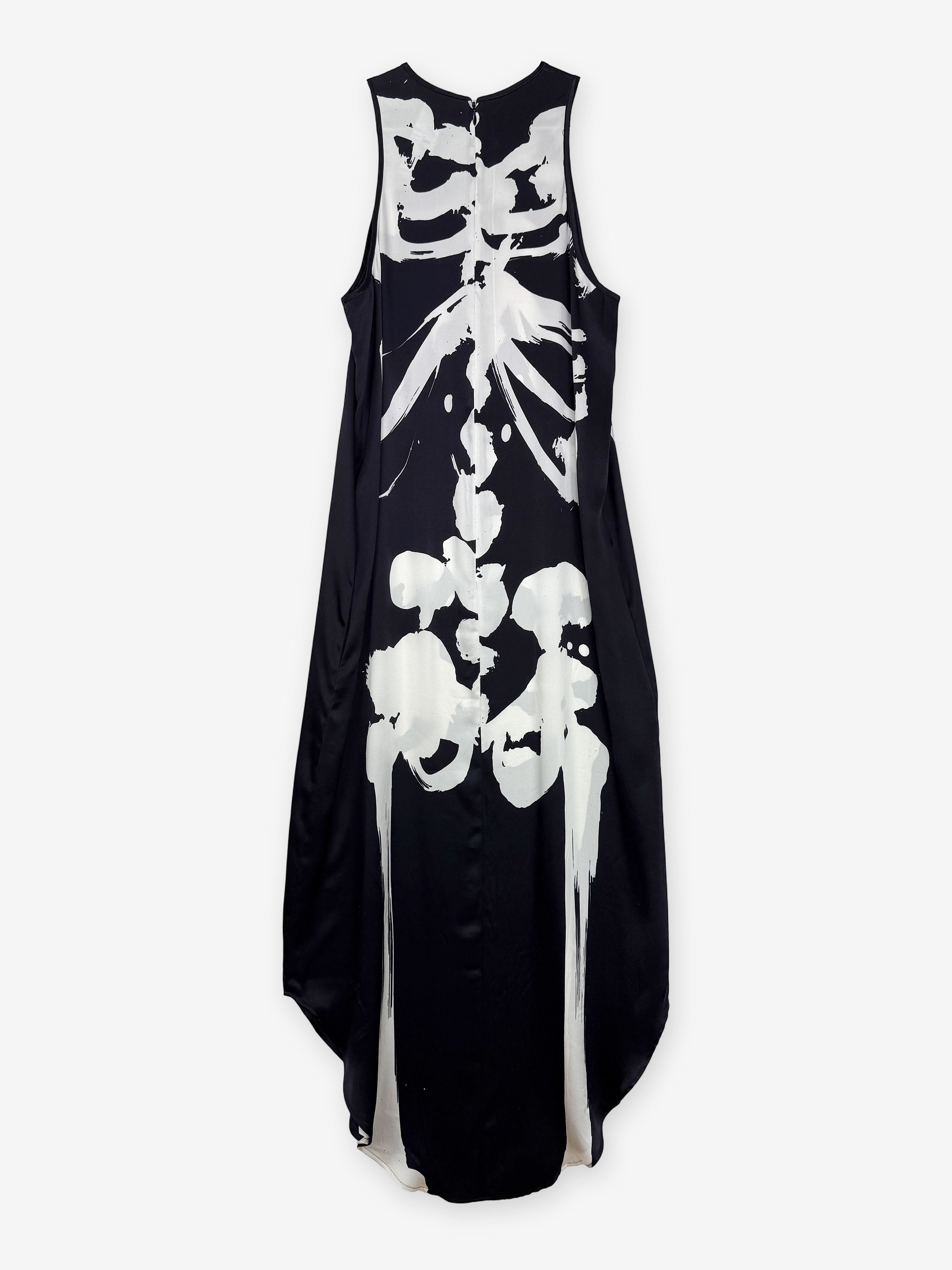 Silk skeleton maxi dress