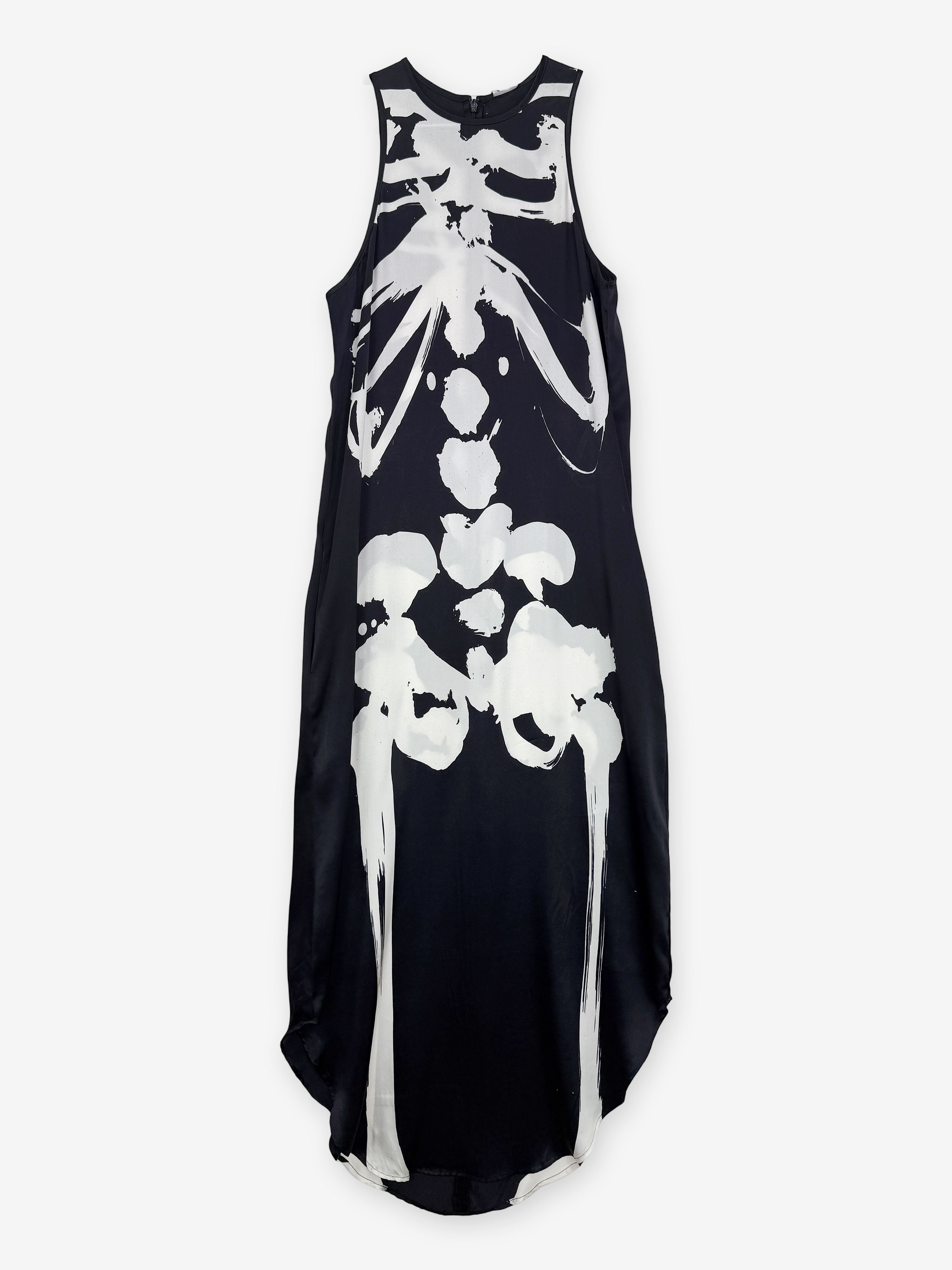 Silk skeleton maxi dress