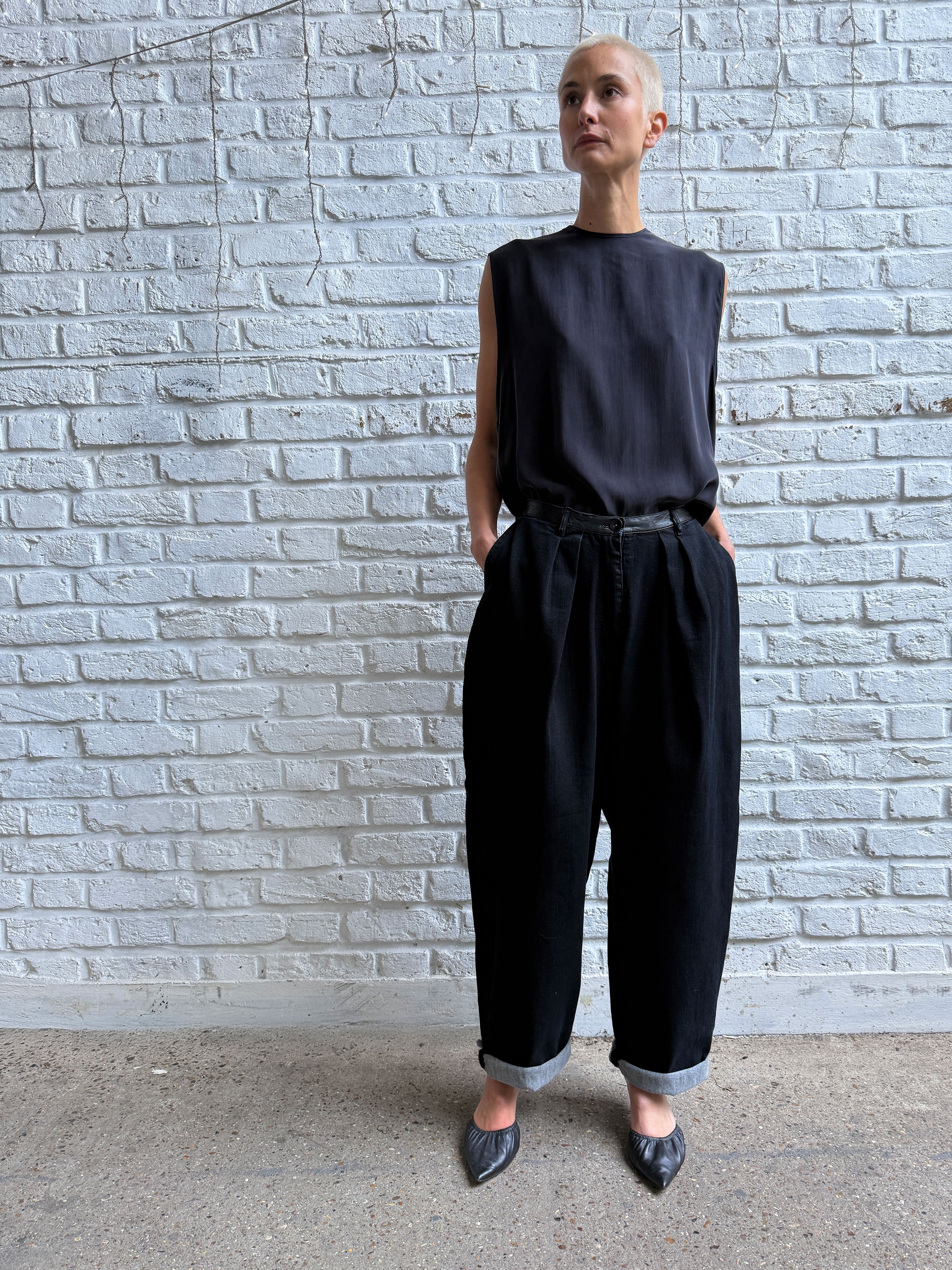 Silk sandwash vest