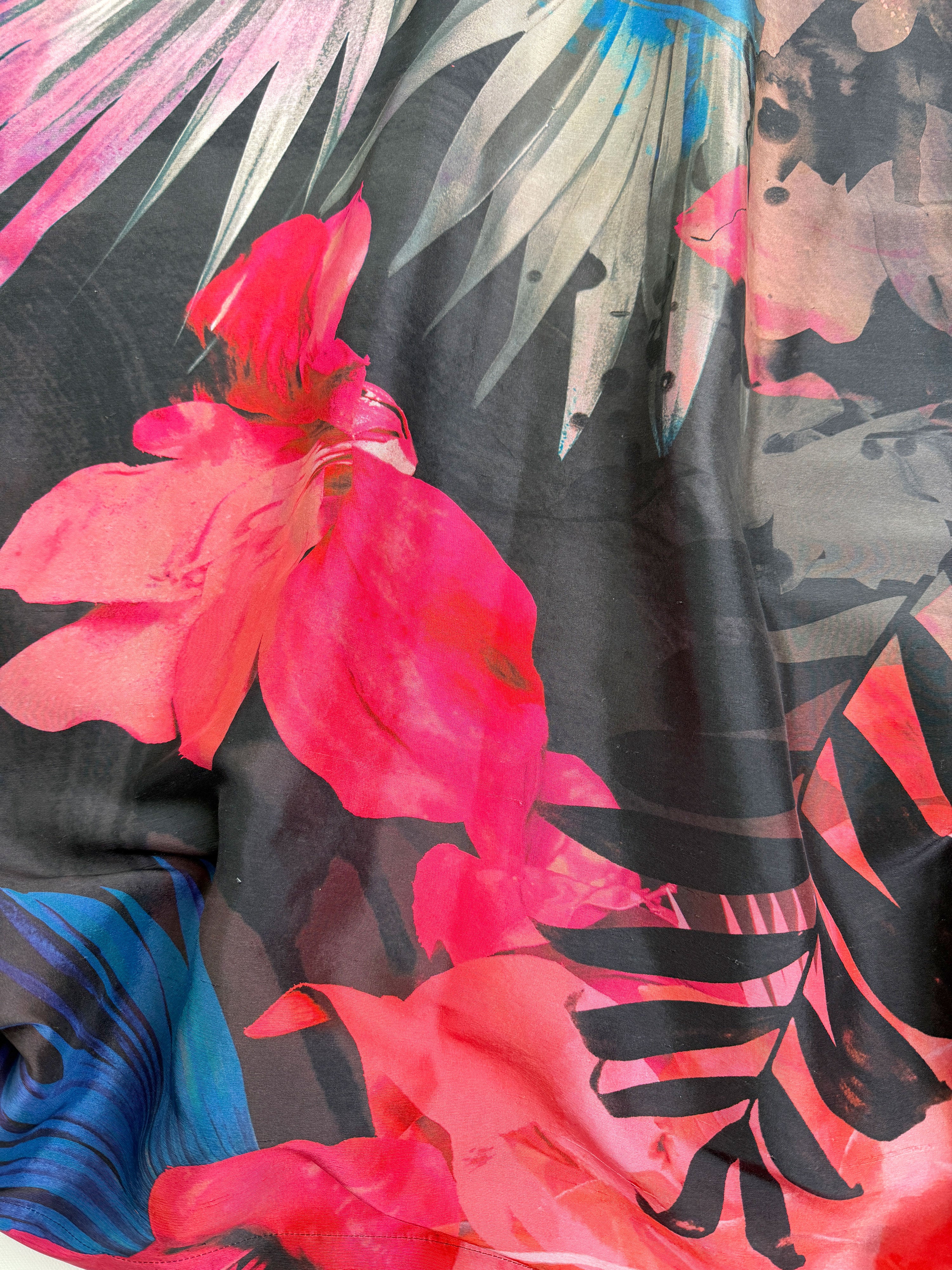 Souled out oversized silk shirt dress