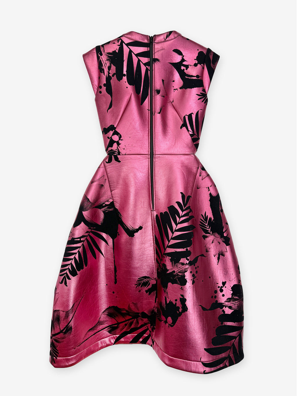 Sculptural scuba dress