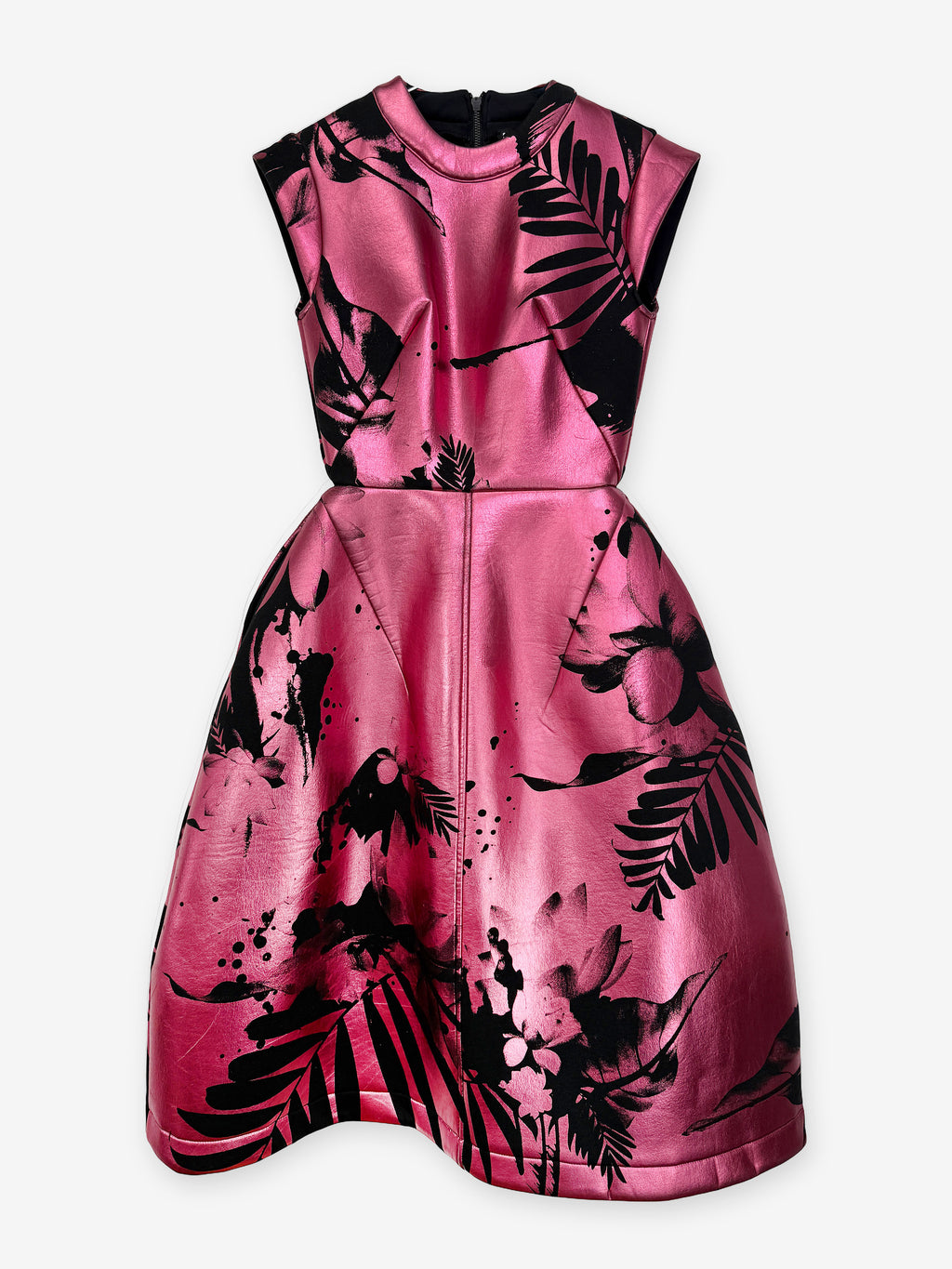 Sculptural scuba dress