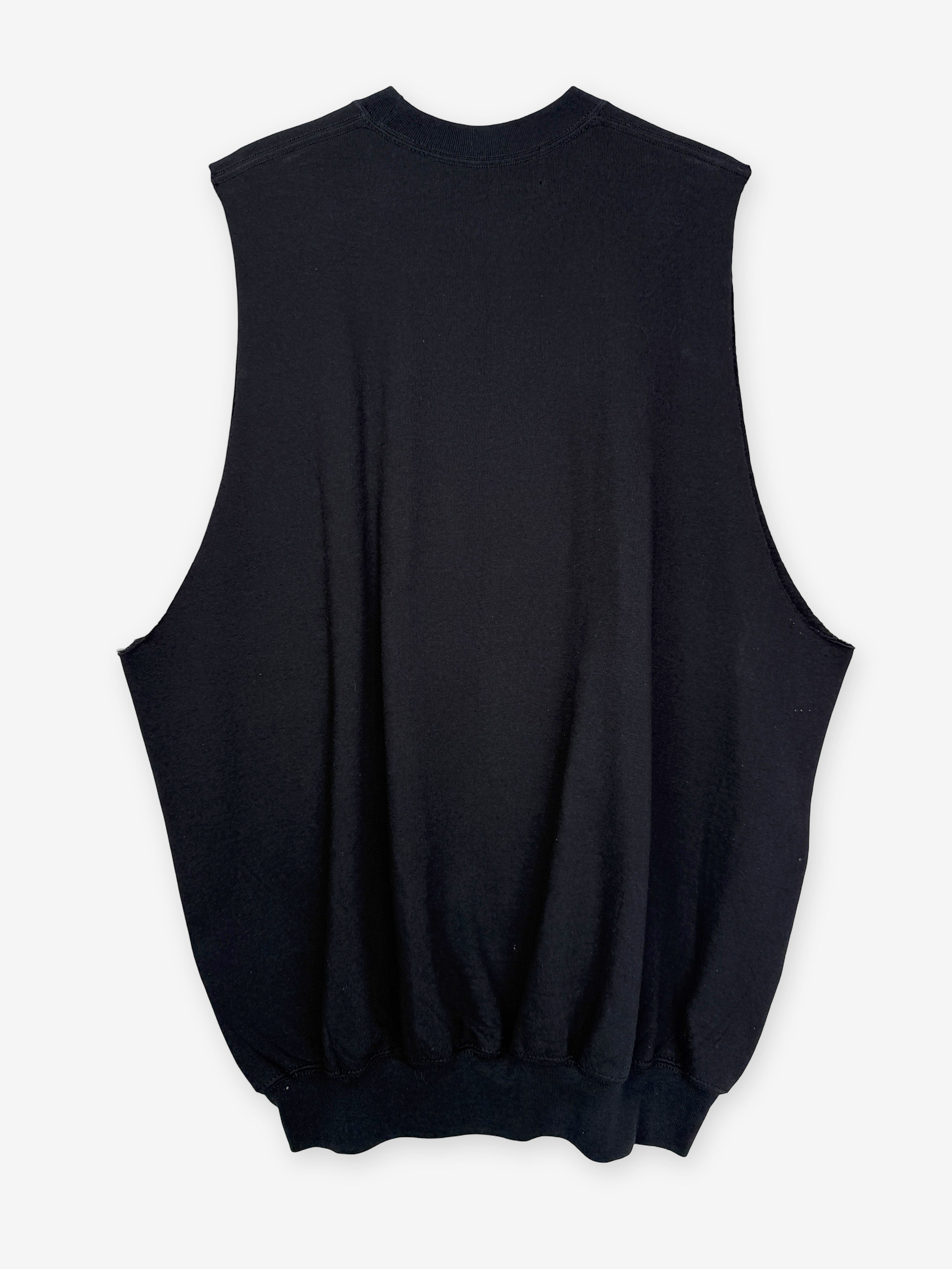 Sunset foil print sleeveless sweat top