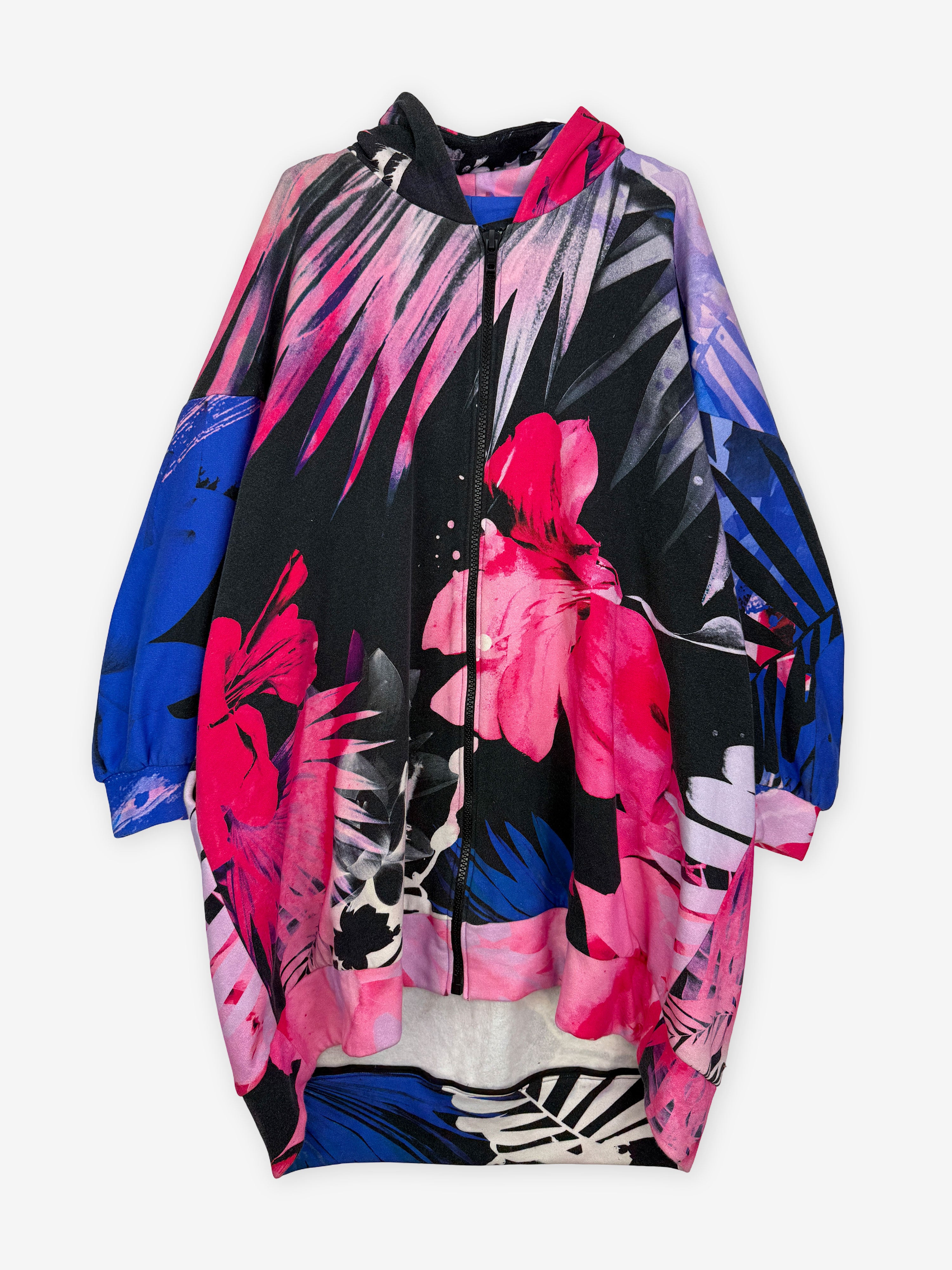 Hawaiian print oversized Hoody